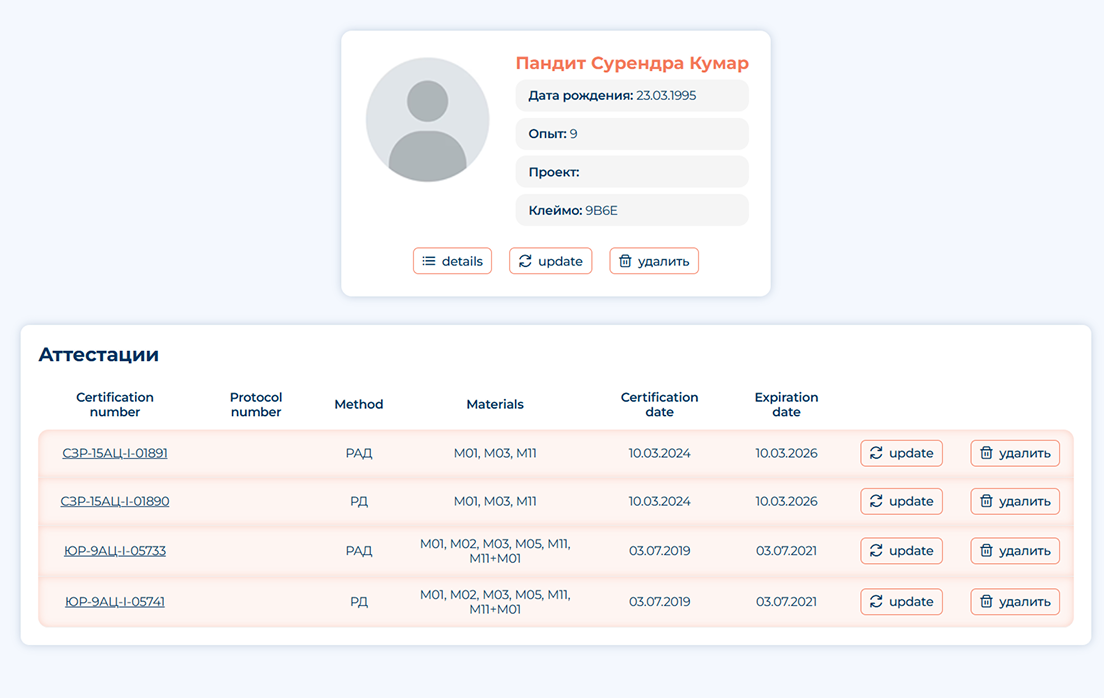 Страница сварщика